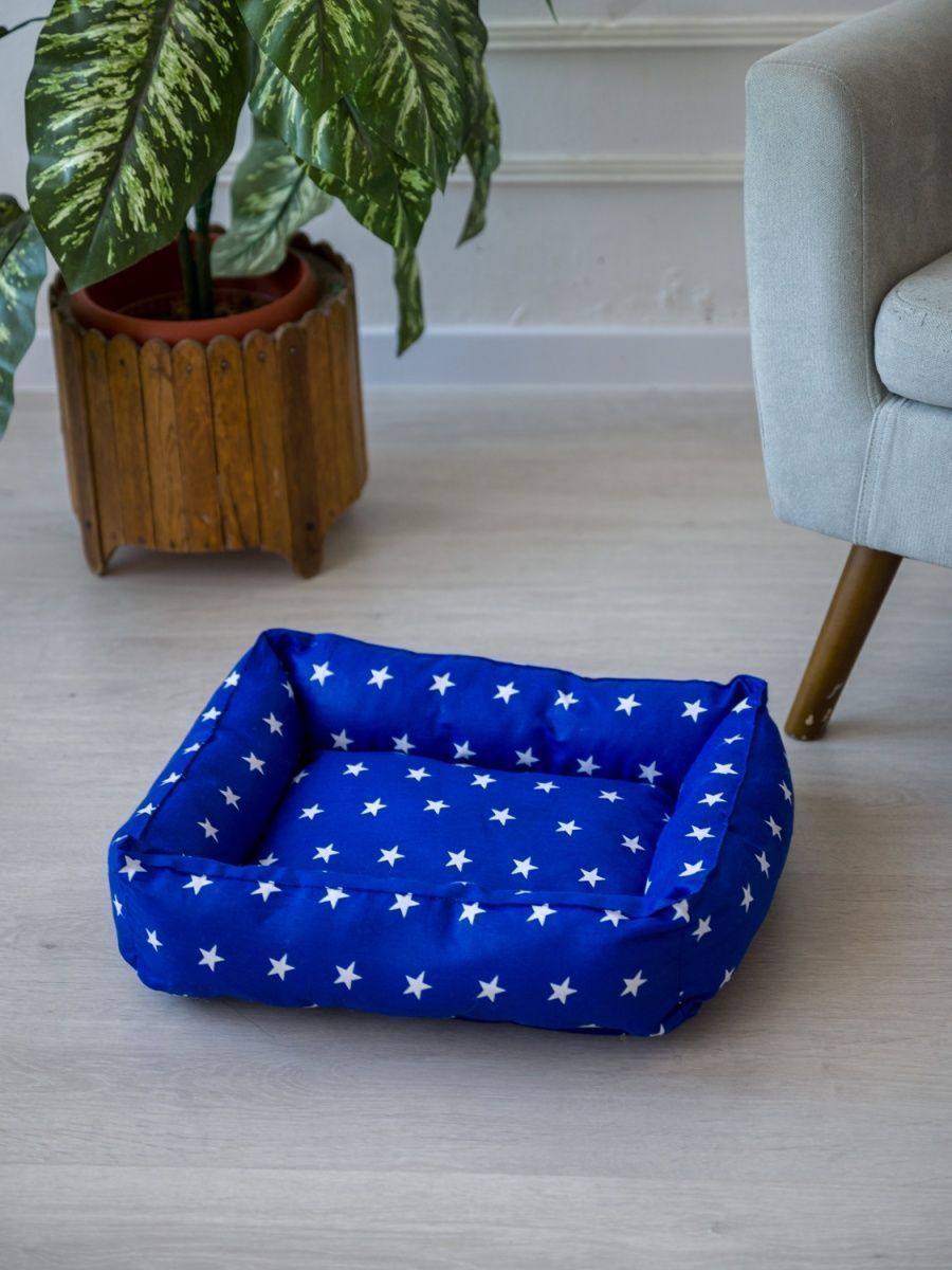 снимок Лежак для кошек и собак "звезды" василек от магазина BIO-TEXTILES ОПТ