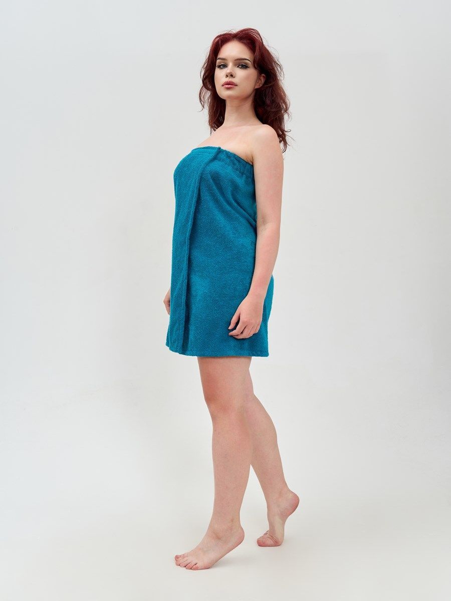 снимок Парео махровое морская волна от магазина BIO-TEXTILES ОПТ